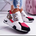 Women's Plus Size Platform Mixed-color Sneakers Stylish Lightweight Running