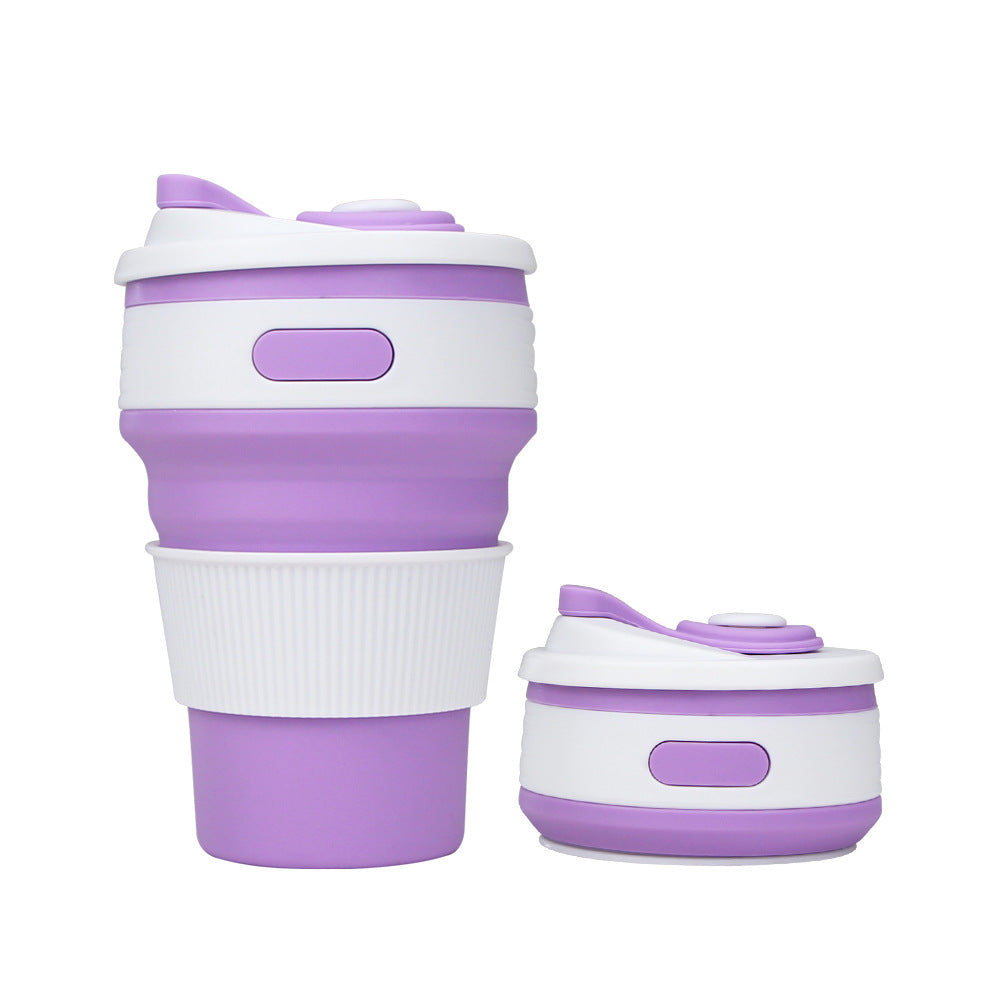 Water cup Silicone Foldable Heat Resistant Expandable Coffee Cup