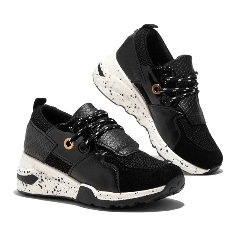 Women's Plus Size Platform Mixed-color Sneakers Stylish Lightweight Running