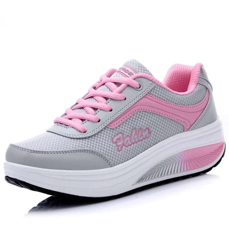 Sneakers Shoes Fashion WomenWalking Blatform Plus