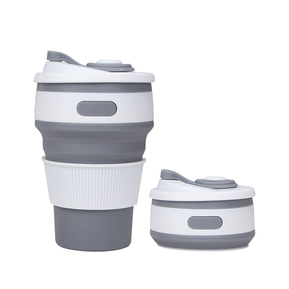 Water cup Silicone Foldable Heat Resistant Expandable Coffee Cup
