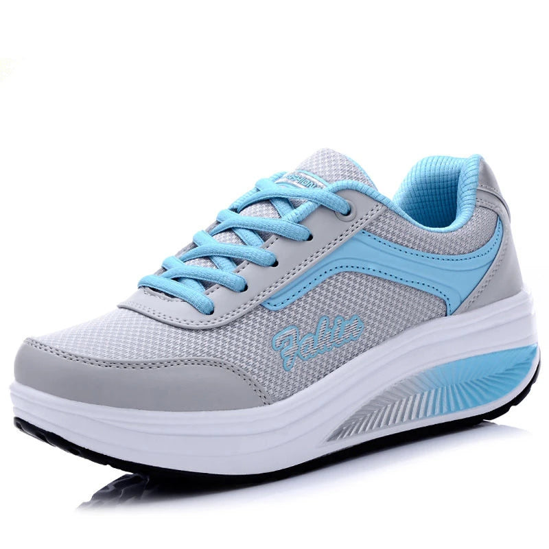 Sneakers Shoes Fashion WomenWalking Blatform Plus