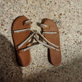 Sandals Women's Flat Bottom Rhinestone Large Beach Shoes