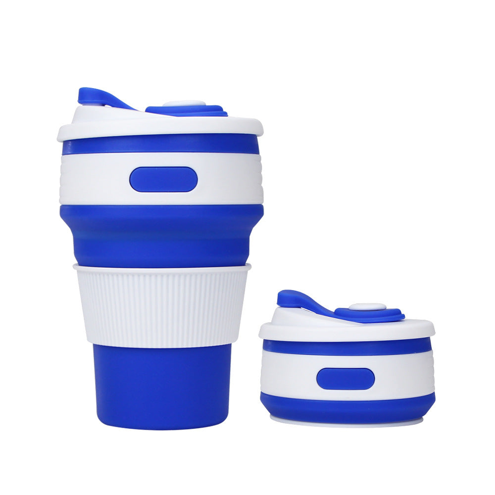 Water cup Silicone Foldable Heat Resistant Expandable Coffee Cup