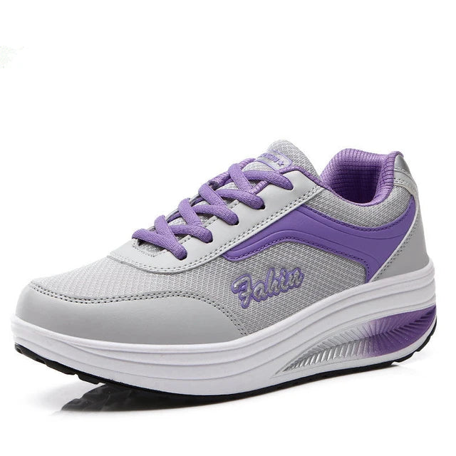 Sneakers Shoes Fashion WomenWalking Blatform Plus