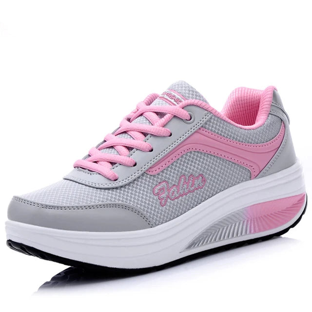 Sneakers Shoes Fashion WomenWalking Blatform Plus