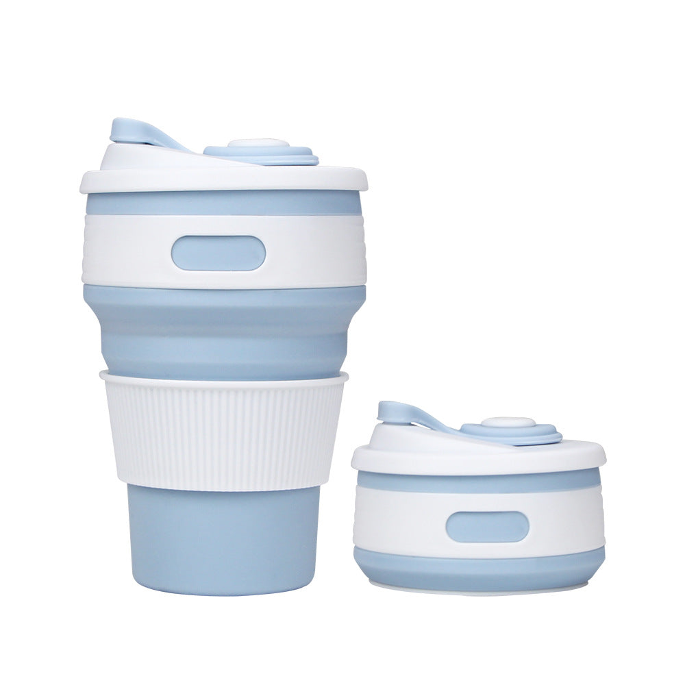 Water cup Silicone Foldable Heat Resistant Expandable Coffee Cup