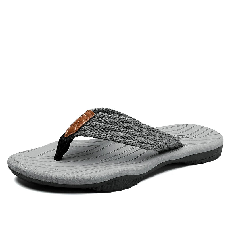 Home Flip Flops Fashion Men's Slippers Outdoor Sandals Summer Beach Shoes Size 39-46