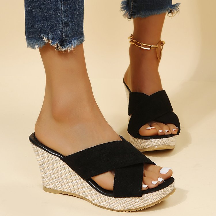 Sandals Coarse Heel Platform Sandals